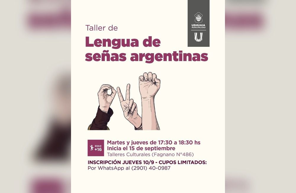Abren inscripciones para capacitarse en Lengua de Señas Argentinas