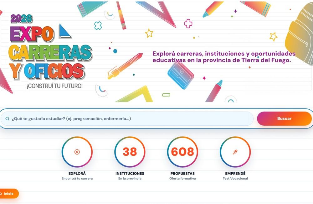Más de 500 propuestas para estudiar en Tierra del Fuego