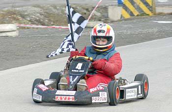 Volvió el karting: Pablo Oviedo y Lucas Yerobi, los ganadores del domingo