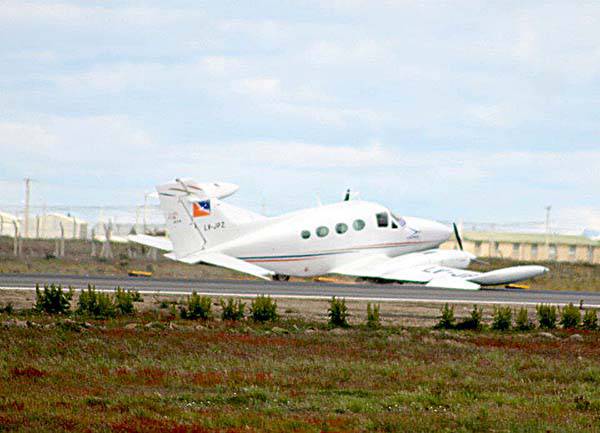 Avión sanitario aterrizó de emergencia
<br />> La pericia del piloto evitó una tragedia