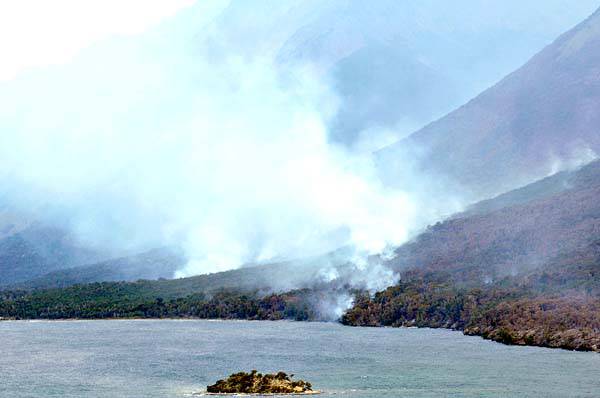 Horas decisivas para tratar de controlar el fuego<br />Ya son más de 100 personas combatiendo el incendio