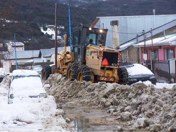 Sacaron la nieve, volvió la nieve