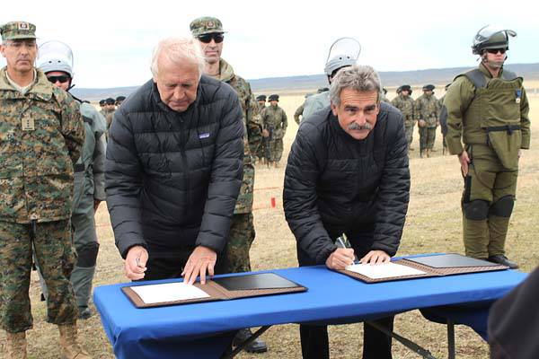 Frontera de Tierra del Fuego, zona libre de minas antipersonales