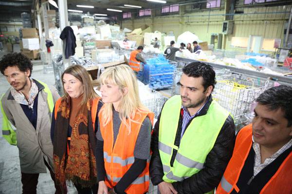 El medio ambiente como política de Estado 
<br />Rabolini, Bertone y Vuoto recorrieron planta de reciclado  