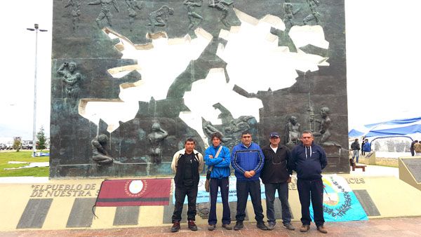  Ya está en Ushuaia el grupo de ex combatientes de Malvinas que caminará hasta La Quiaca