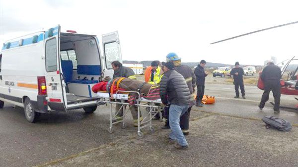 Exitosa evacuación del hermano del concejal Rossi tras sufrir un accidente