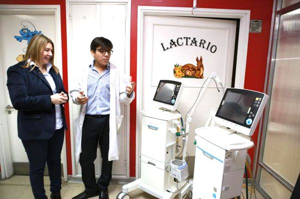 Bertone entregó nuevo equipamiento para el servicio de neonatología