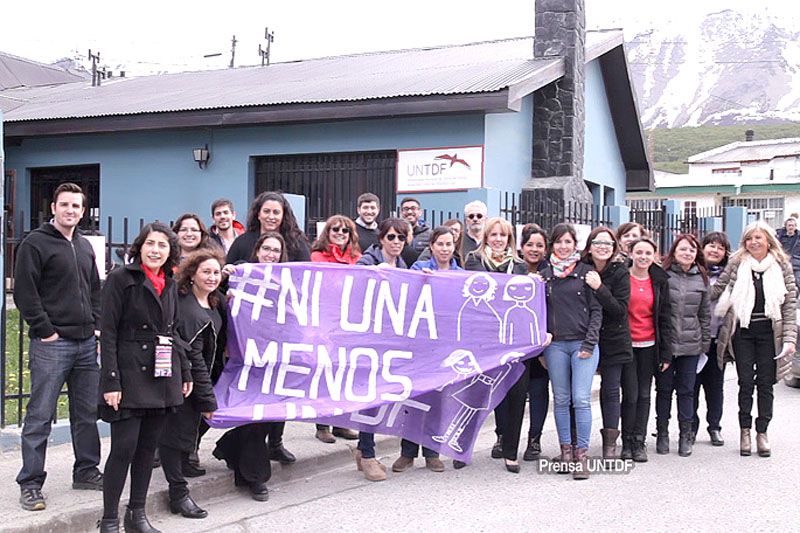 La UNTDF participó de la protesta contra la violencia de género
