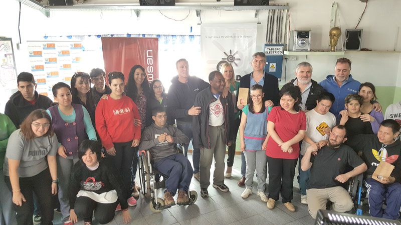 Newsan realizó mejoras edilicias en el CAAD y en el Colegio “Los Andes”