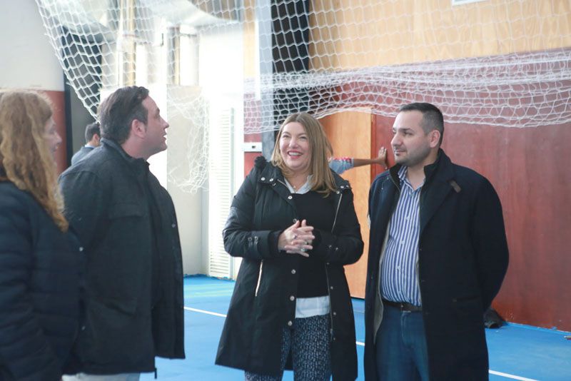 La gestión Bertone reactivó la construcción del Gimnasio del Colegio Sobral