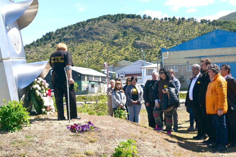 Se realizó en Ushuaia un homenaje a víctimas de accidentes de tránsito