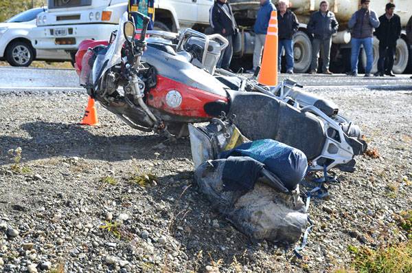 Fallece motoviajero chileno en trágico accidente