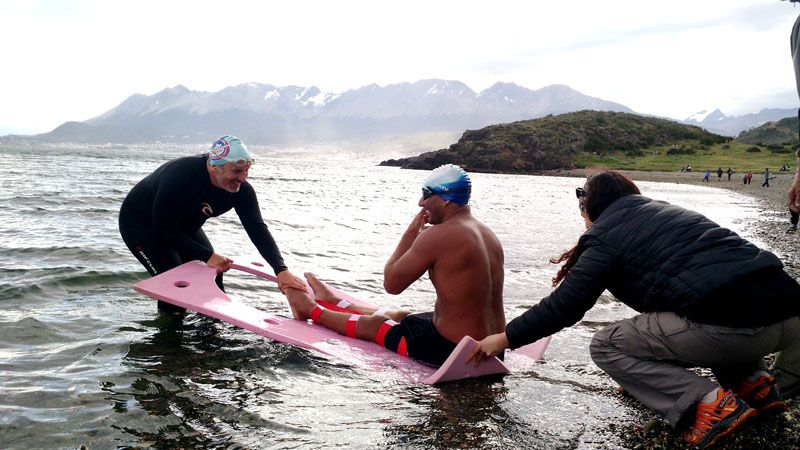 Más que una hazaña: atleta con capacidades diferentes intentará cruzar el Canal Beagle