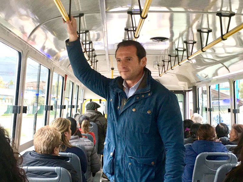 Bertotto supervisó el estado del transporte público