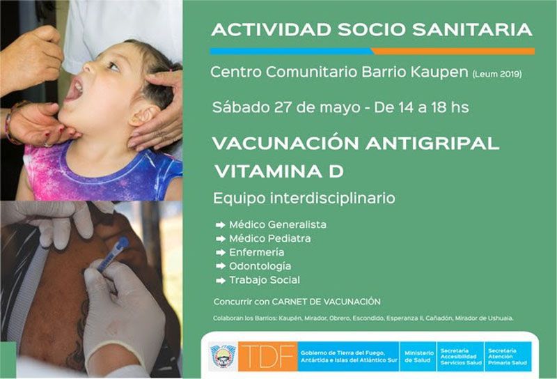 Equipos de salud del Gobierno atendieron en barrios de Ushuaia