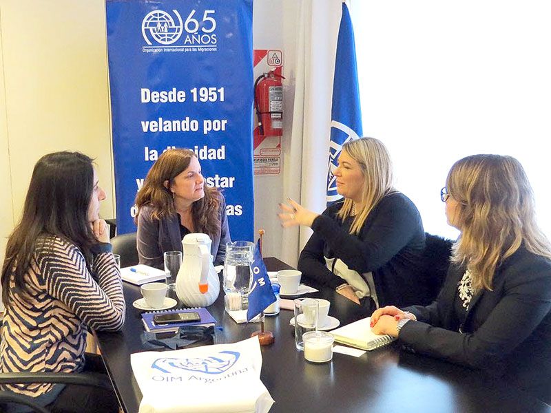 Elaboran plan de trabajo con la Organización Internacional para las Migraciones