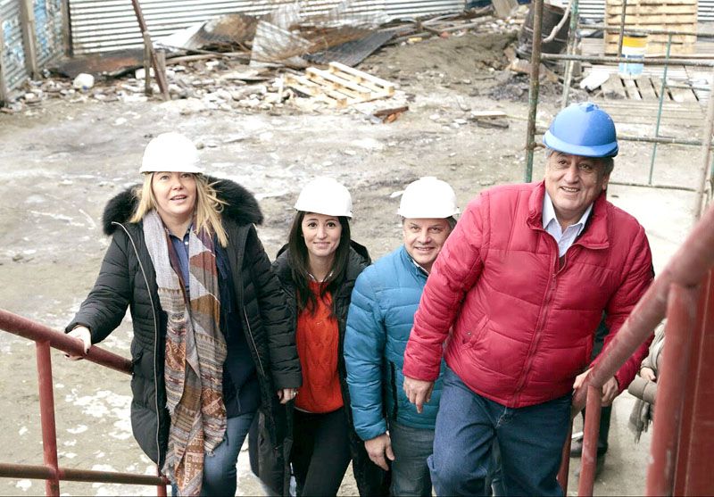 La Gobernadora recorrió obras con el intendente Queno