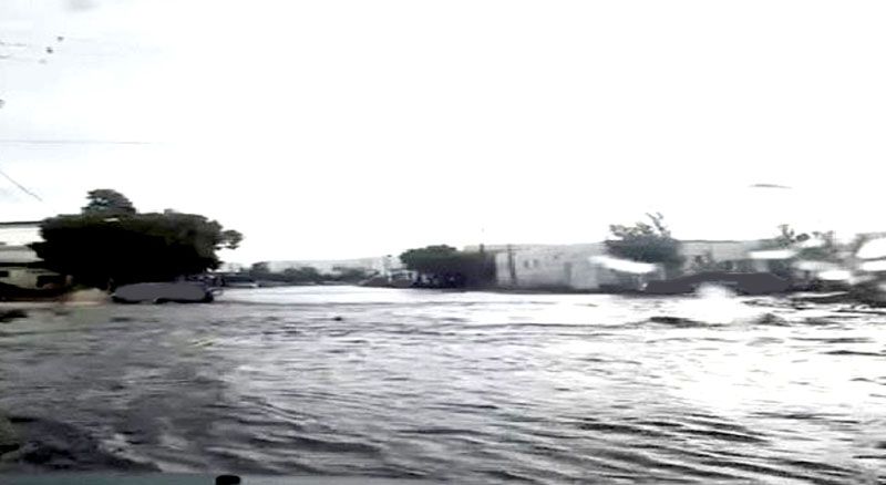 Una avalancha de agua destruye toda la ciudad de Rawson