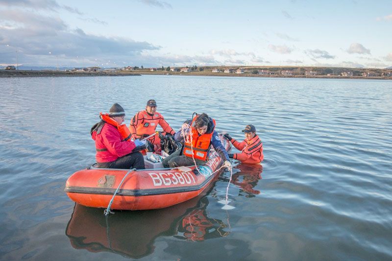 Comenzaron los trabajos de medición de valores en la Bahía Encerrada