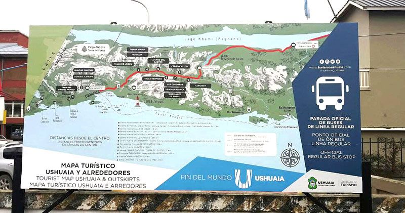 La terminal de líneas regulares cuenta con un nuevo cartel con información turística