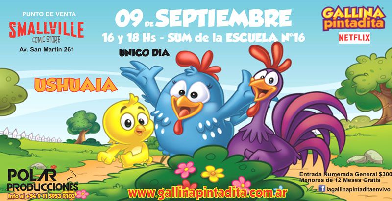 Vuelve a Ushuaia el musical infantil de ‘La Gallina Pintadita’