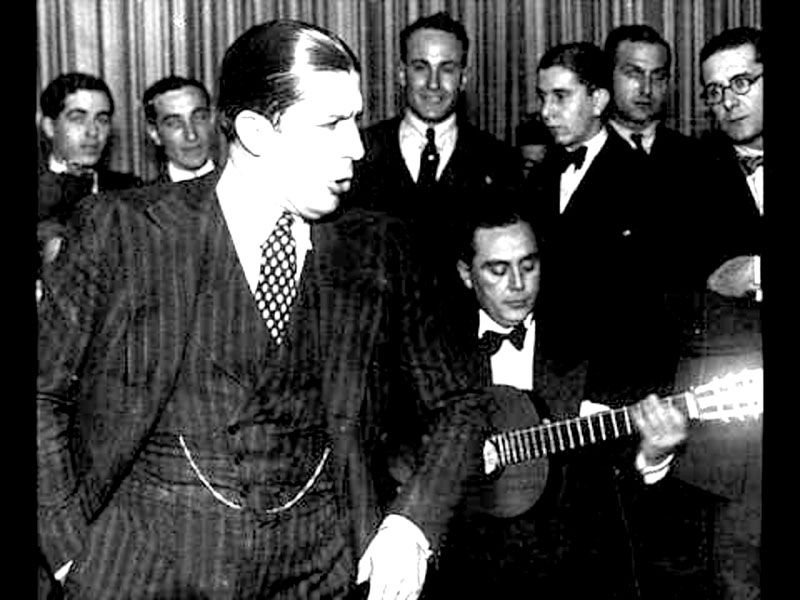 Gardel graba un tango con crítica social y alusión del presidio