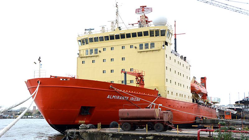 Después de 10 años vuelve a Ushuaia el rompehielos Almirante Irízar