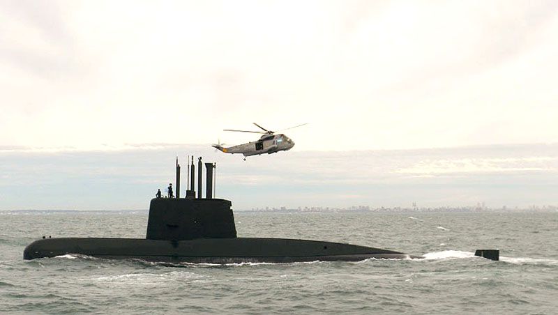 Incesante búsqueda del submarino ARA San Juan