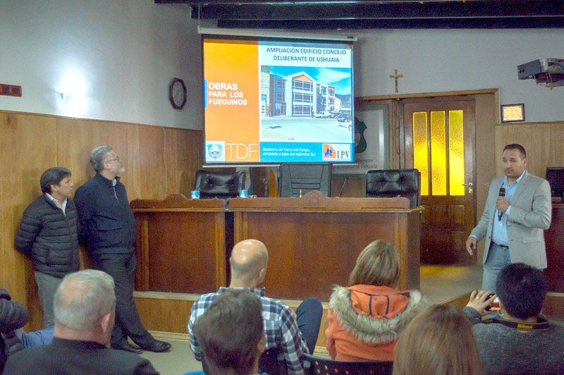  Presentaron el proyecto de ampliación del Concejo Deliberante de Ushuaia