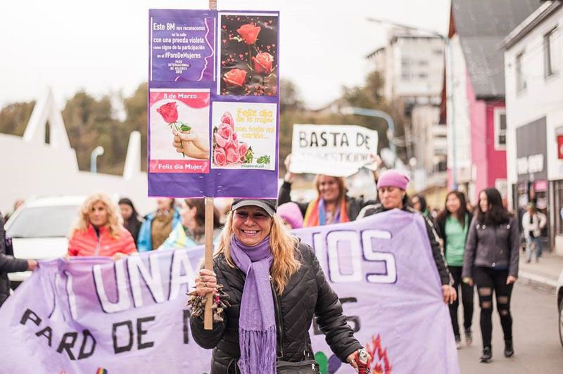 En Ushuaia las mujeres también marcharon