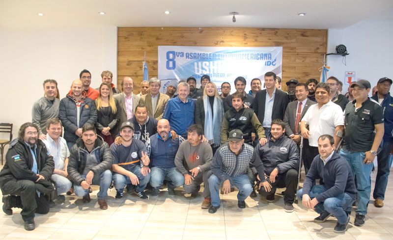 Bertone encabezó el cierre de la Asamblea Latinoamericana de Trabajadores Portuarios