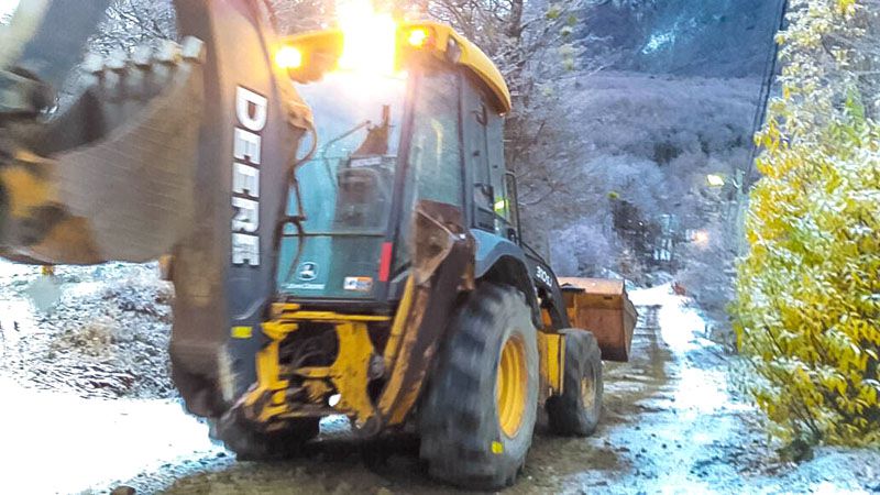 El Municipio realizó trabajos preventivos en calles de barrios altos
