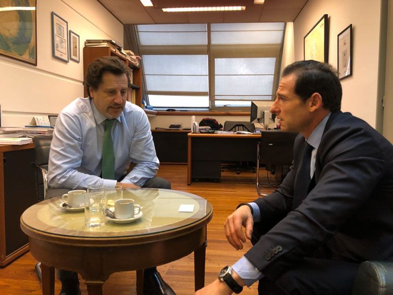 Bertotto se reunió con el Director Nacional de Política Exterior Antártica