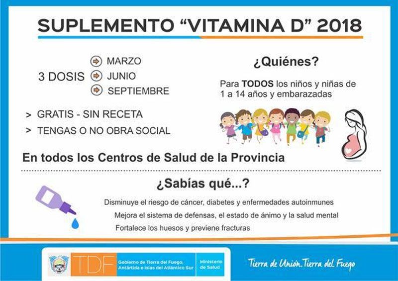 Ya entregan la segunda dosis de la Vitamina D