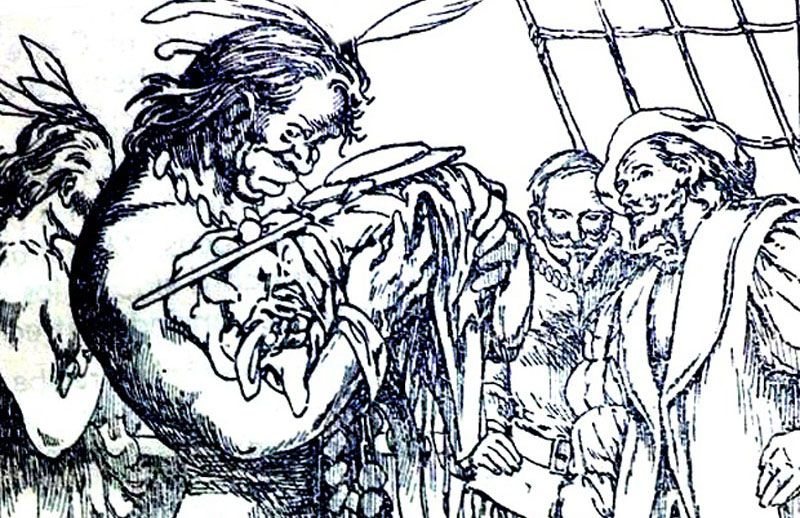 Se produce el primer encuentro entre Magallanes y los nativos