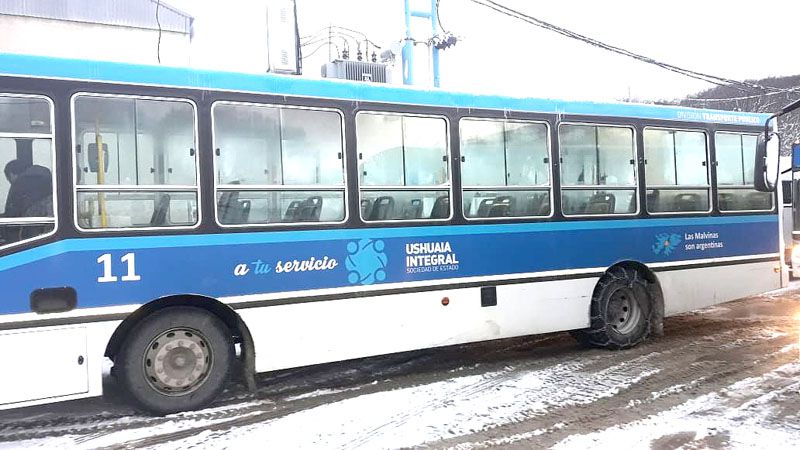 El servicio público de colectivos está equipado para el invierno