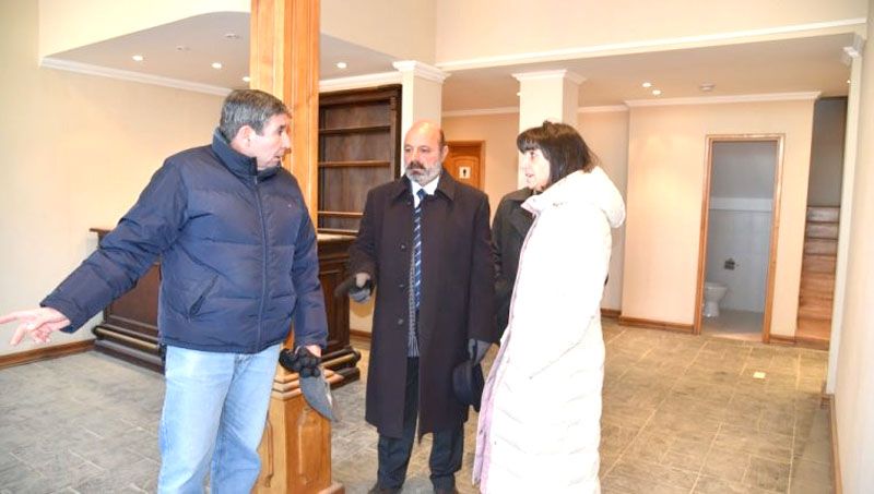 Recorren obras en el edificio donde funcionará la Cámara de Apelaciones de Ushuaia y los juzgados laborales