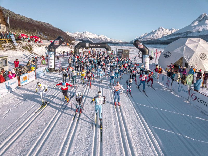 La 32° Marchablanca y la 8° Ushuaia Loppet en un día perfecto