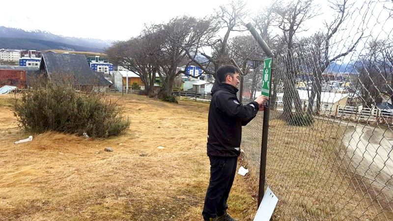 Instalaron cartelería sobre puntos de encuentro ante posibles evacuaciones