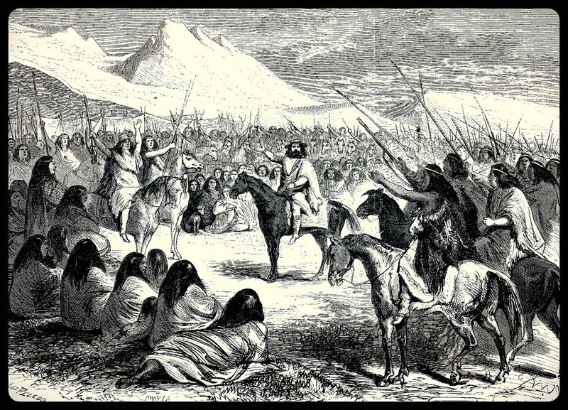 El “rey de Araucanía y Patagonia” pone el pie en su territorio