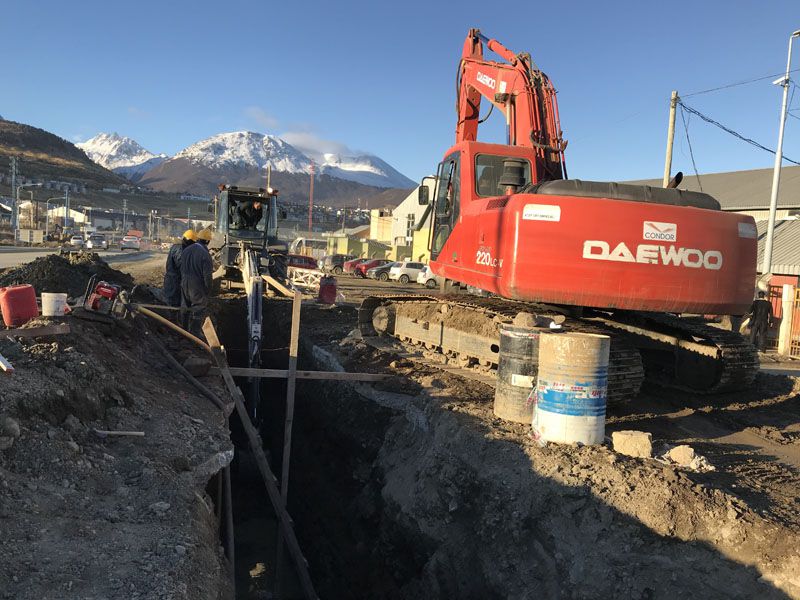 Saneamiento: Se invierten 43 millones en nuevo colector cloacal para Ushuaia