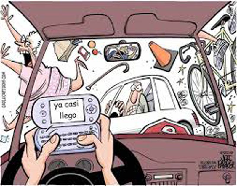 Distracciones frente al volante