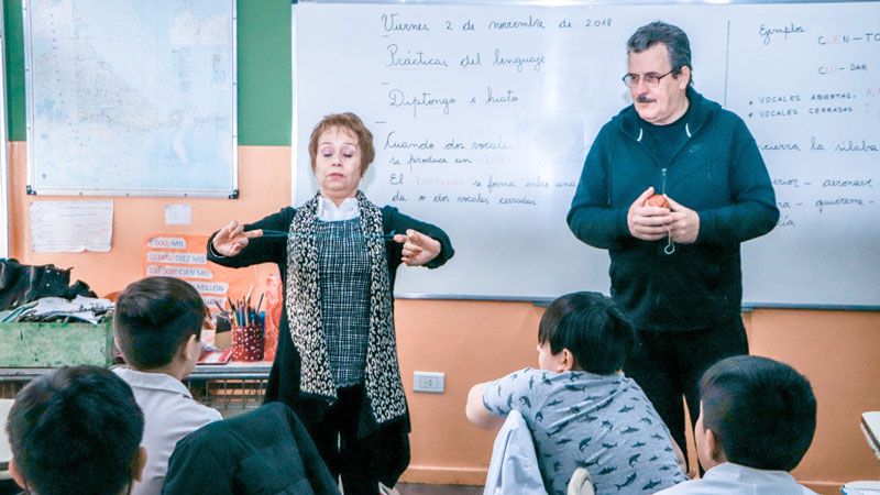 El ciclo “Juegos del Ayer” pasó por la Escuela N° 24