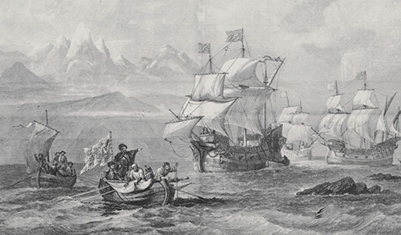 Magallanes recibe una feliz noticia: el estrecho sale al Pacífico