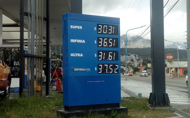 Las naftas bajaron un 1,2% y los gas-oil aumentaron un 3,3%