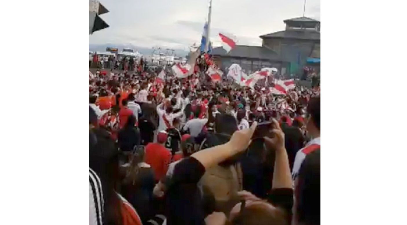 Ushuaia festejó por el campeonato de River