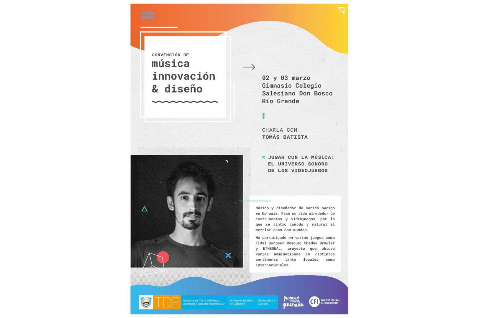 Tomás Batista dará una charla sobre música para videojuegos
