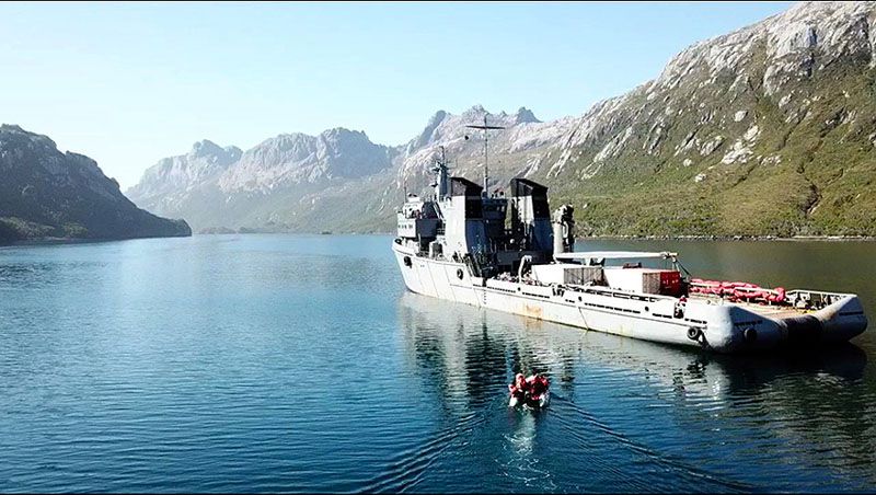 El aviso ARA “Estrecho de San Carlos” concretó relevos de personal