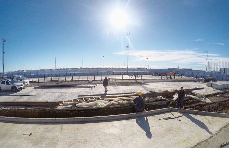 Avanza la remodelación de la Plaza de las Américas