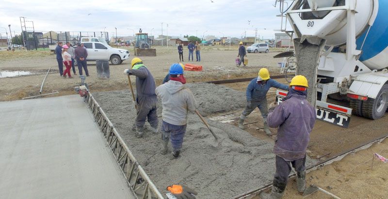 Río Grande: Recorrida de obra de pavimentación